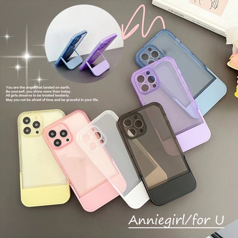 ส่งจากไทย เร็ว1-2วัน Case เคสโทรศัพท์ ip 6Plus iX iXs XR Xs Max เคสใส ขาตั้ง