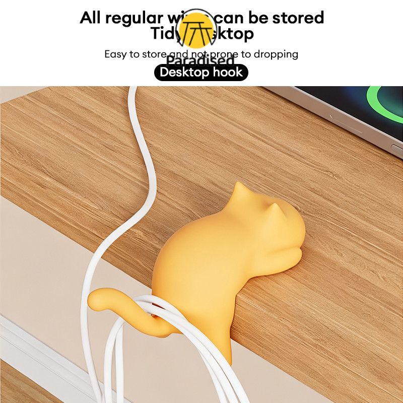 PAลูกแมวเดสก์ท็อปกระเป๋าเป้สะพายหลังตะขอด้านข้างมัลติฟังก์ชั่เจาะฟรีไม่มีร่องรอย - รูปที่ 4