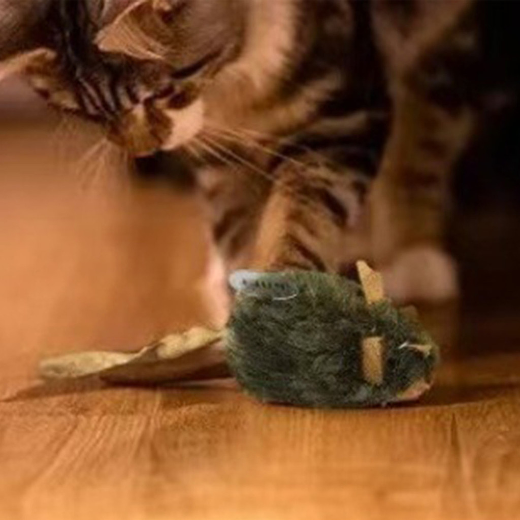 Squeaky Plush Mice สําหรับแมวเหมือนจริง Moving Mice พร้อมเสียงรบกวน Squeaky สําหรับแมวและสุนัขลูกแมว