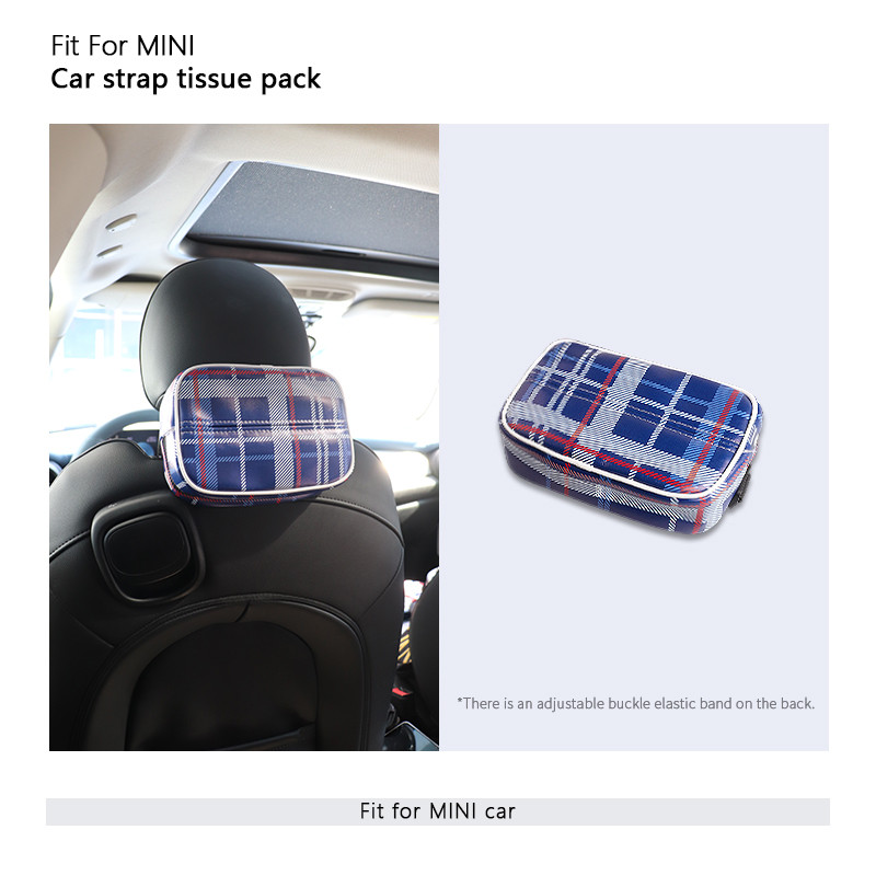 1ชิ้นรถหนังกล่องกระดาษทิชชูสําหรับมินิทั้งหมดชุดรถที่นั่งพนักพิงแขวนกล่องกระดาษทิชชูที่เท้าแขนกล่องรถอุปกรณ์ตกแต่งภายใน - รูปที่ 5