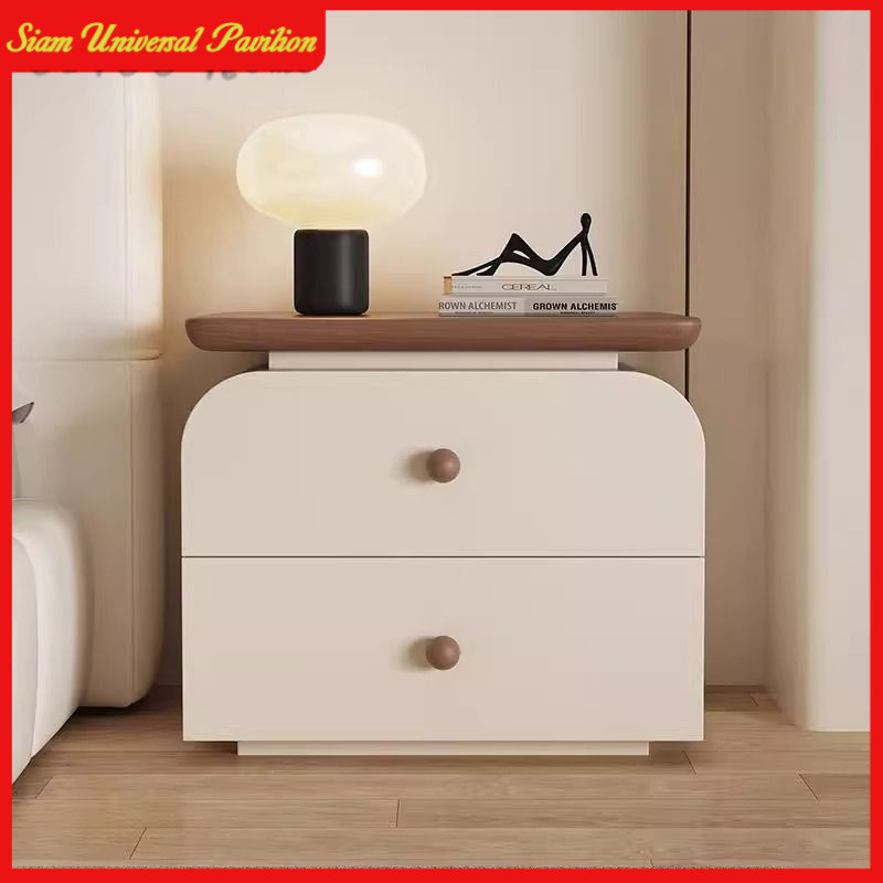 โต๊ะข้างเตียง โต๊ะข้างโซฟา ไม้เนื้อแข็ง ทนต่อการสึกหรอ กันน้ำ โต๊ะห้องนอนเรียบง่าย ทันสมัยและเรียบง่าย