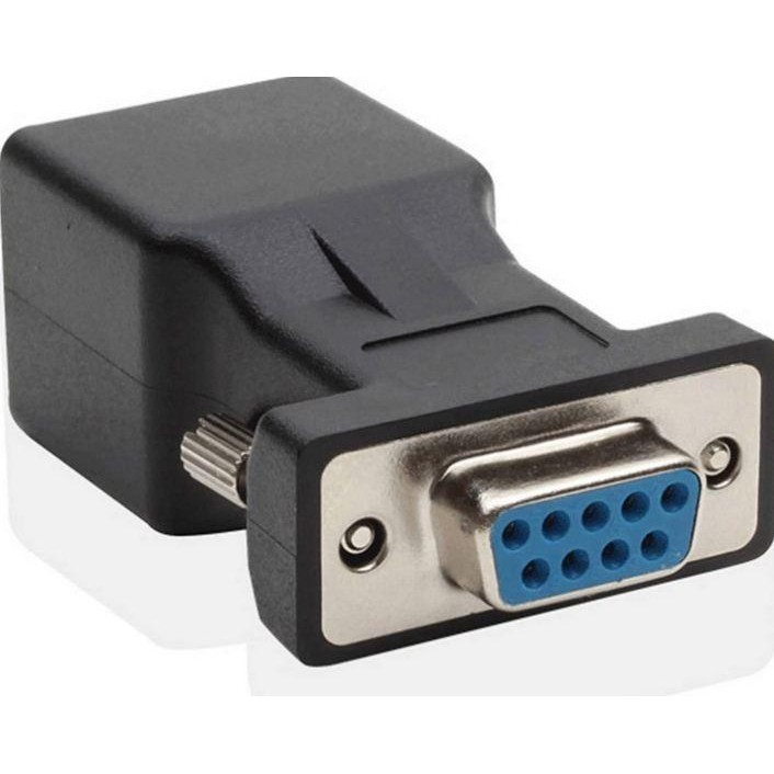 RS232 DB9 Female to RJ45 Male Connector Adapter Converter Connector