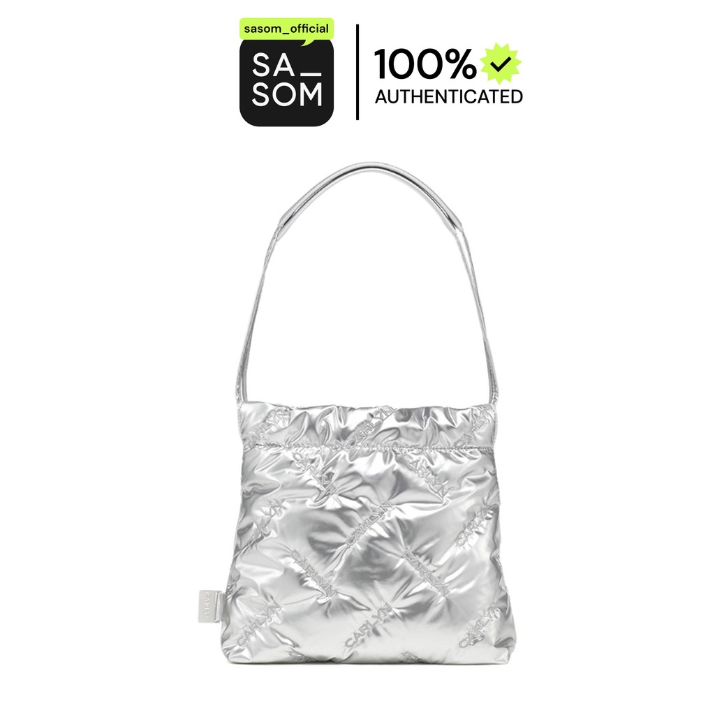 Carlyn Twee Mini In Polyeste-PU Silver | ของแท้ ตรวจสอบโดย SASOM