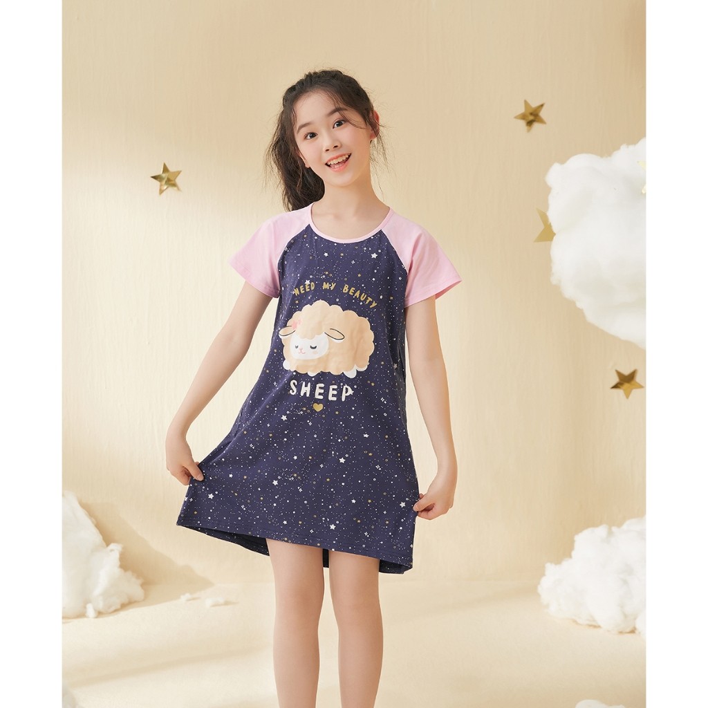 Lil Hearts เดรสนอนแกะ Y05-011725