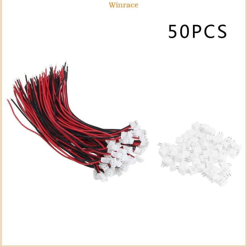 WRC 50 ชุด Mini Micro JST 2 0 PH 2 Pin Connector ปลั๊กสายไฟ 15 ซม. 5 9in