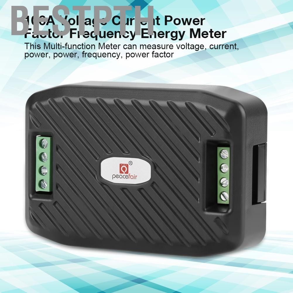 bestpth Domary 100A มัลติฟังก์ชั่นมิเตอร์แรงดันไฟฟ้า Power Factor สำหรับเครื่องทดสอบพลังงาน (ปิด CT 