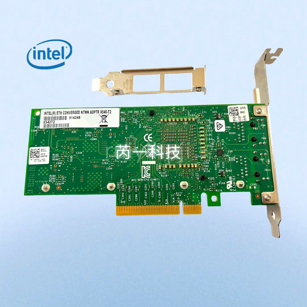 Dell Original X540DP Mega Electric Port Intel X540-T2 3DFV8 K7H46 10G Electric Port