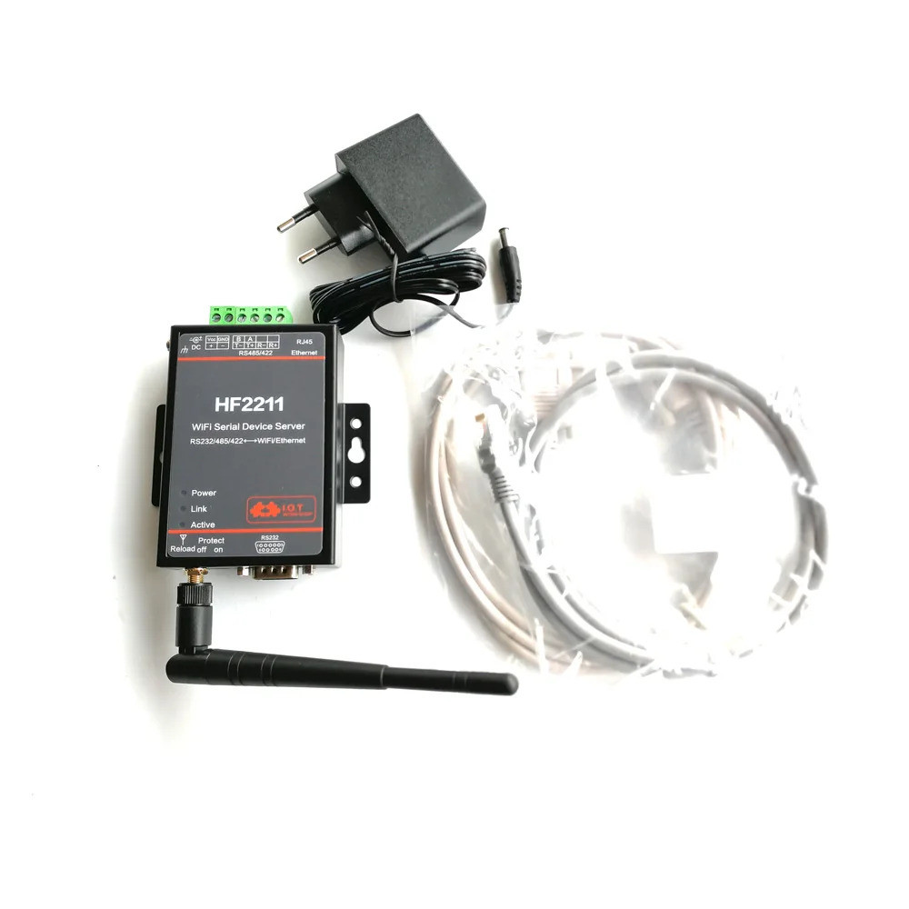 HF2211 Serial to WiFi RS232/RS485/RS422 ถึง WiFi/Ethernet Converter โมดูลสําหรับการส่งข้อมูลอัตโนมัต