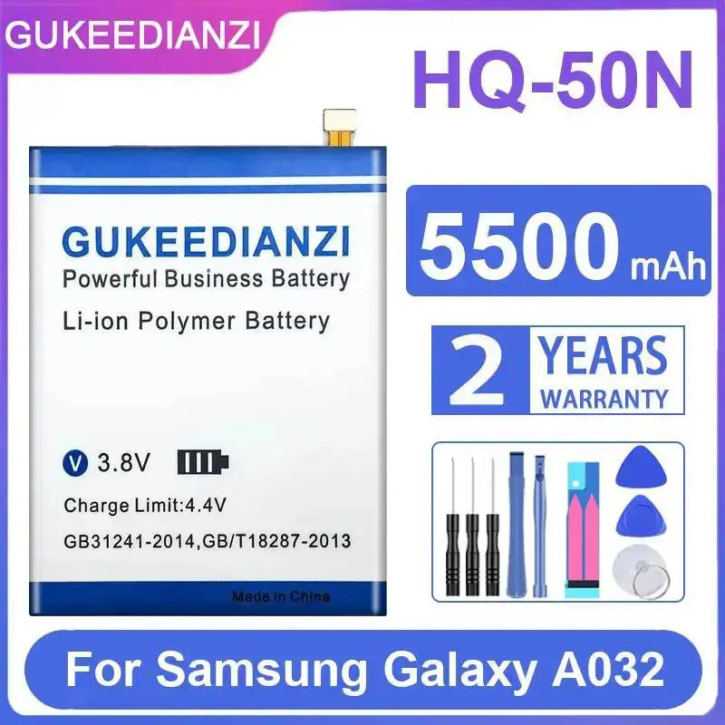 แบตเตอรี่โทรศัพท์มือถือน้ําหนักเบา HQ-50N สําหรับ Samsung Galaxy A032 5500Mah