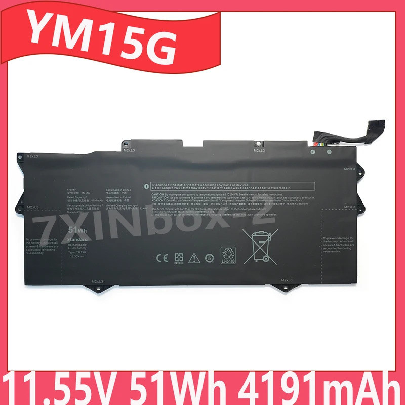 YM15G 11.55V 51Wh 4191mAh OEM แบตเตอรี่แล็ปท็อปสําหรับ Dell XPS 13 9315 Series [ไม่ใช่สําหรับ 9315 2