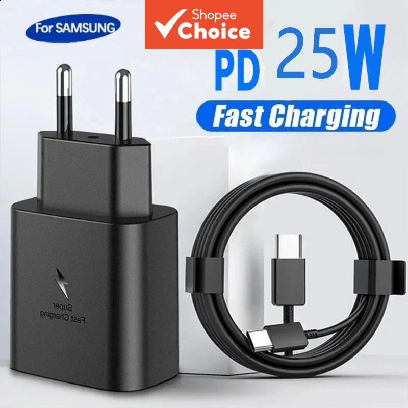 อะแดปเตอร์ชาร์จเร็ว PD 25W สําหรับ Samsung Galaxy S25/S24 Ultra พร้อมสายโทรศัพท์ 1 เมตร