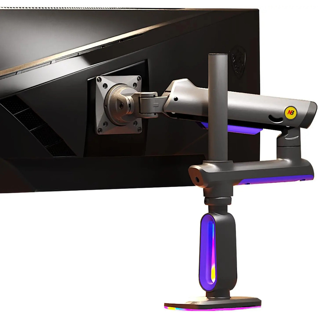 ใช้งานได้จริงที่ยอดเยี่ยม NB ERGONOMIC Gaming Monitor Arm สําหรับจอภาพแบน/พิเศษ/โค้ง 32 ถึง 60 นิ้ว 