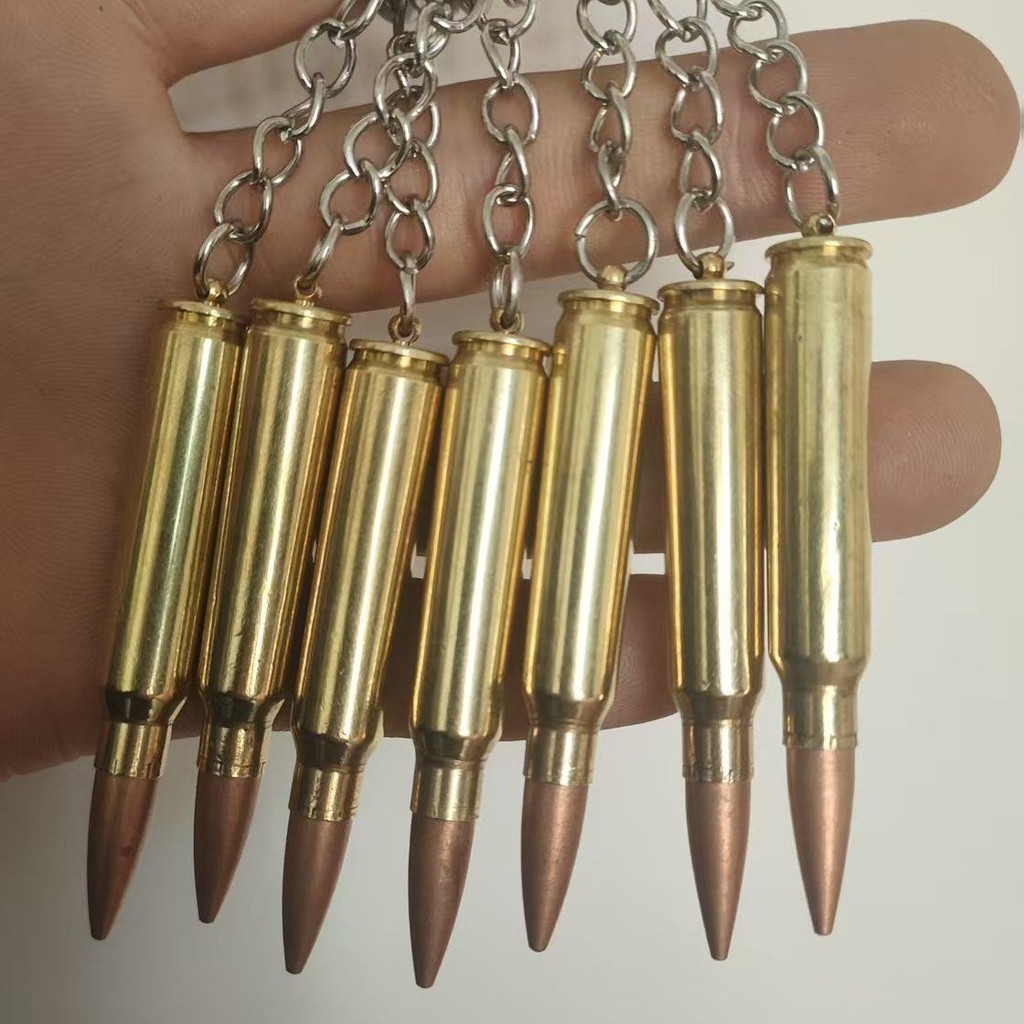 โมเดลกุญแจแหวนที่ทำจากเปลือกกระสุนทองแดง M16