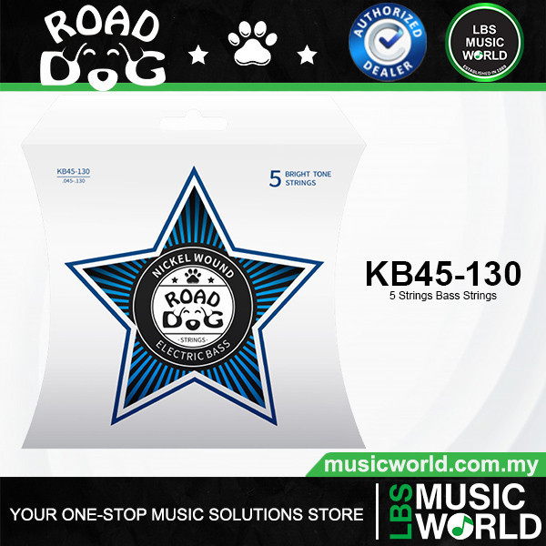 ROAD DOG KB45-130 เคลือบนิกเกิลชุบ 5 สายเบสไฟฟ้า [45-130]