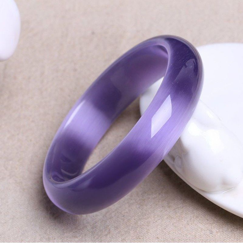 G Violet Opal Bracelet Womens Amethyst Bracelet Purple Chalcedony Jade Bracelet Peach Blossom Operat