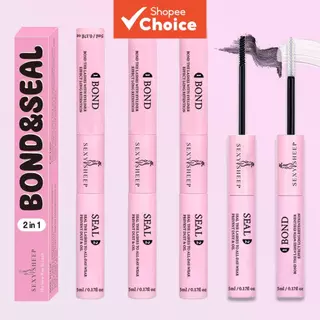 Lash Cluster กาว 1-3 ชิ้น 10 มล. Bond และ Seal, 2-In-1 กันน้ําขนตากาวสําหรับ Strong Hold ใช้ในบ้าน