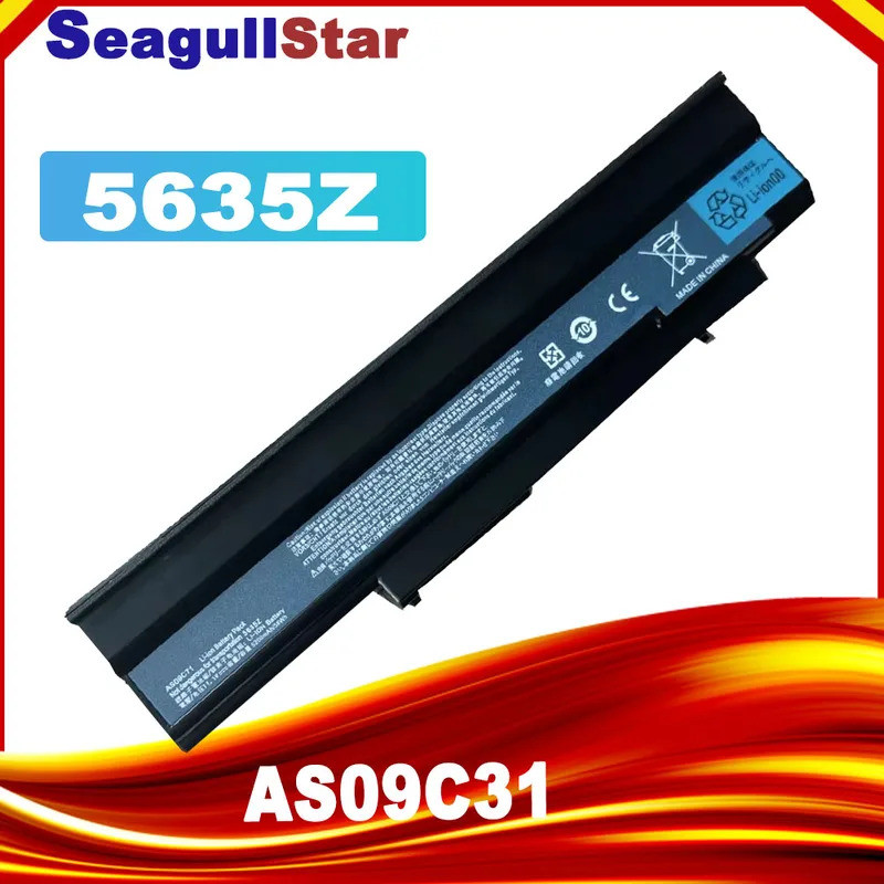 แบตเตอรี่แล็ปท็อปสําหรับ Acer Extensa 5235 5635 5635G 5635Z 5635ZG eMachines E528 E728 AS09C31 AS09C