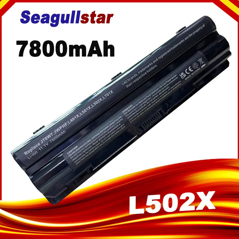 7800mAh 9 เซลล์ J70W7 JWPHF แบตเตอรี่สําหรับ Dell XPS 14 15 17 L501X L701X L401X L501X 312-1123 R4CN