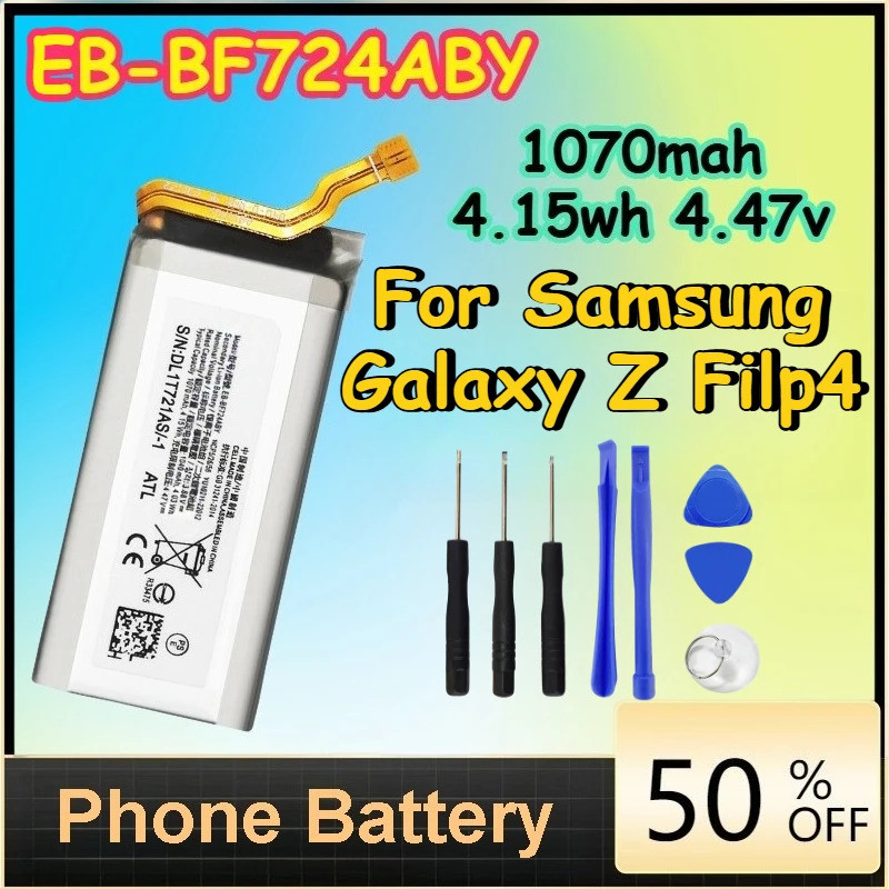 EB-BF724ABY 1070mah 4.15wh 4.47v แบตเตอรี่สําหรับ Samsung Galaxy Z Filp4 เปลี่ยนแบตเตอรี่ + เครื่องม