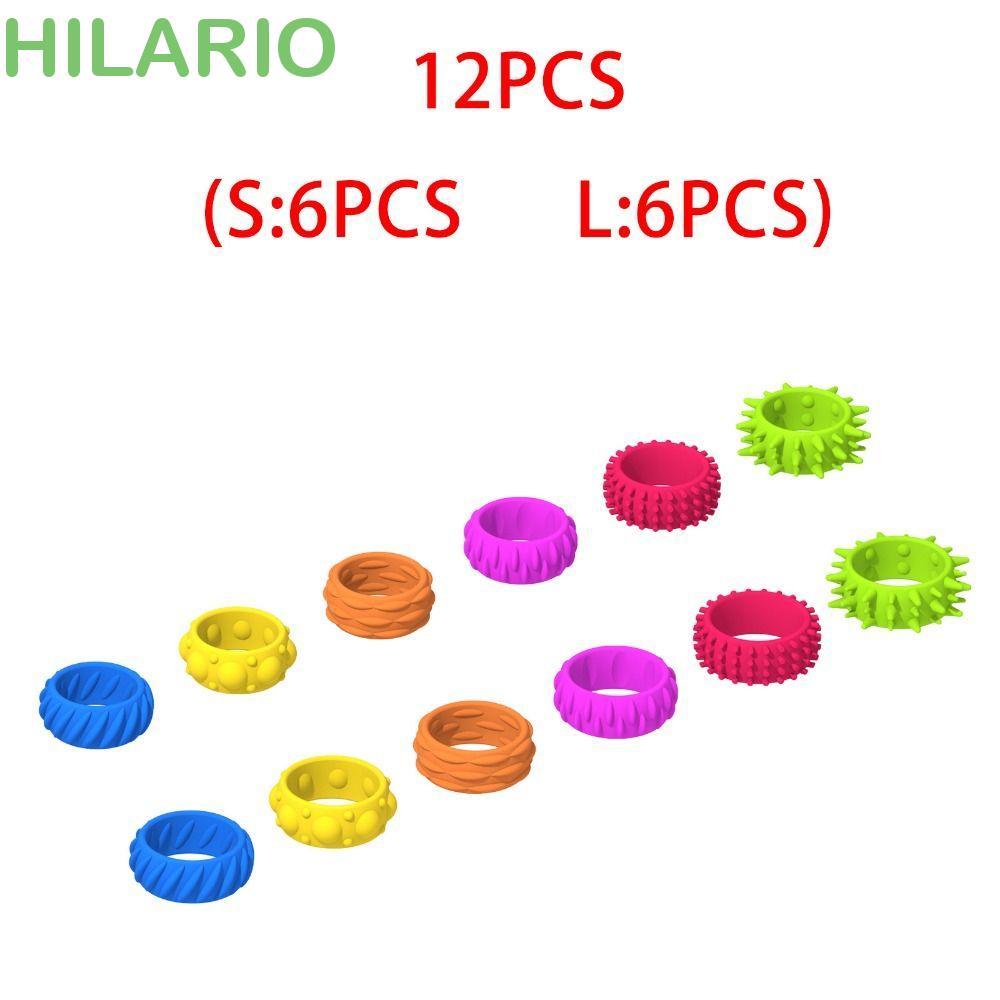 HILARIO Silent Decompressors แหวน,เพิ่มความสนใจกับเคล็ดลับ Sensory Fidget แหวน, Creative ที่ไม่ซ้ํากันซิลิโคนยืดแหวน Sensory