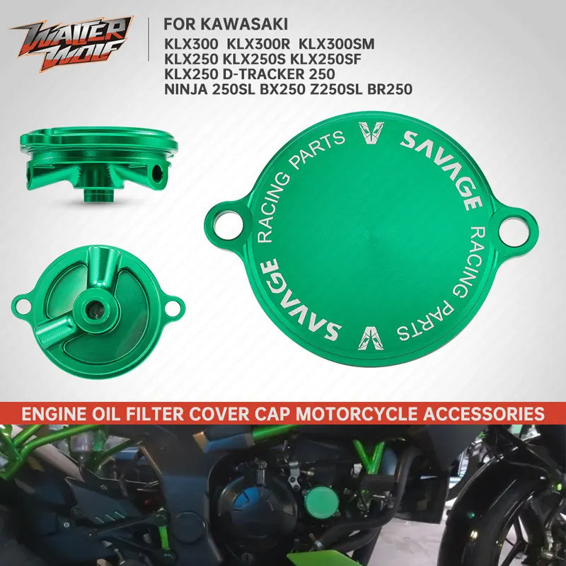 2025 KLX 300 Motocross เครื่องยนต์กรองน้ํามันสําหรับ Kawasaki KLX250 KLX300 KLX 250 D-Tracker 250 NI