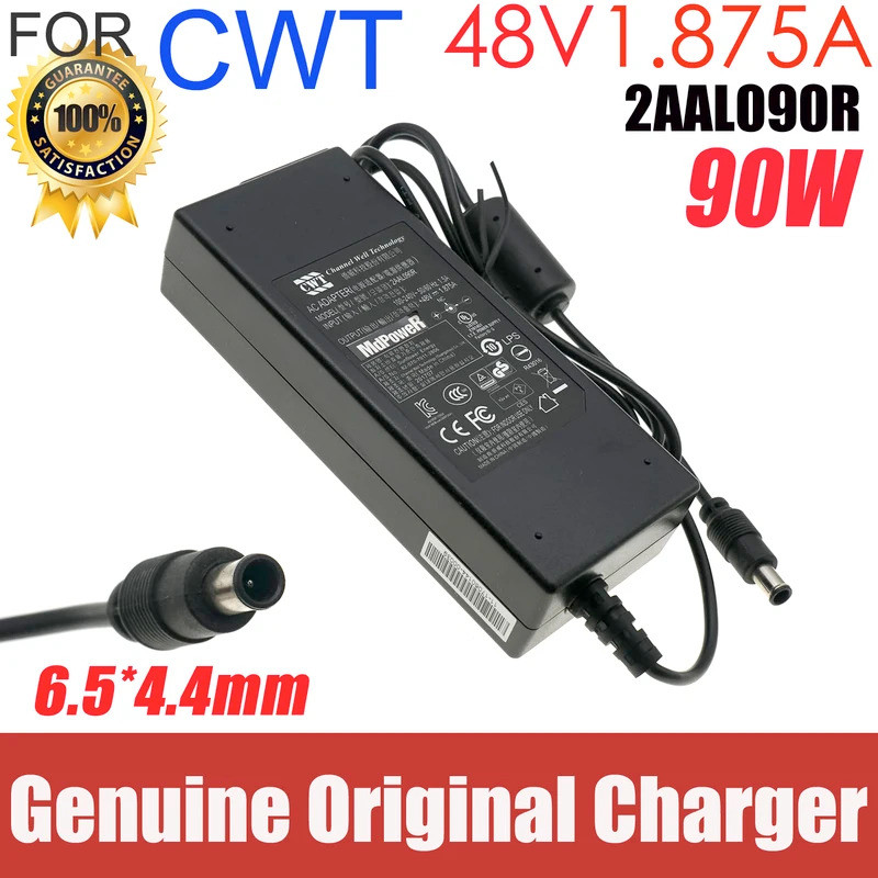 ของแท้ CWT 2AAL090R 48V 1.875A 90W AC Adapter Charger สําหรับ DAHUA POE เครือข่าย Hard Disk Video Re