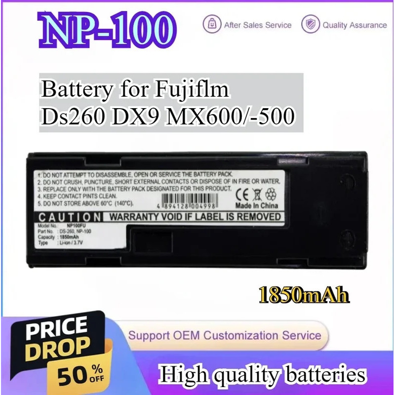 1850mAh แบตเตอรี่กล้องสําหรับ Fujifilm DS260 DX-9 MX-500 600X 600Z 700 MX-600 ซูม FIYPIX MX-600 กล้อ