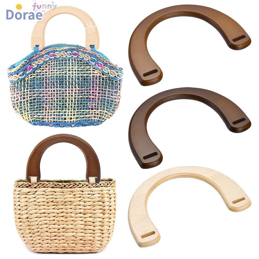 DORAEZY กระเป๋าไม้ Handles Bag Accessories Gift Box Handle DIY Purse Shoulder Bag Strap
