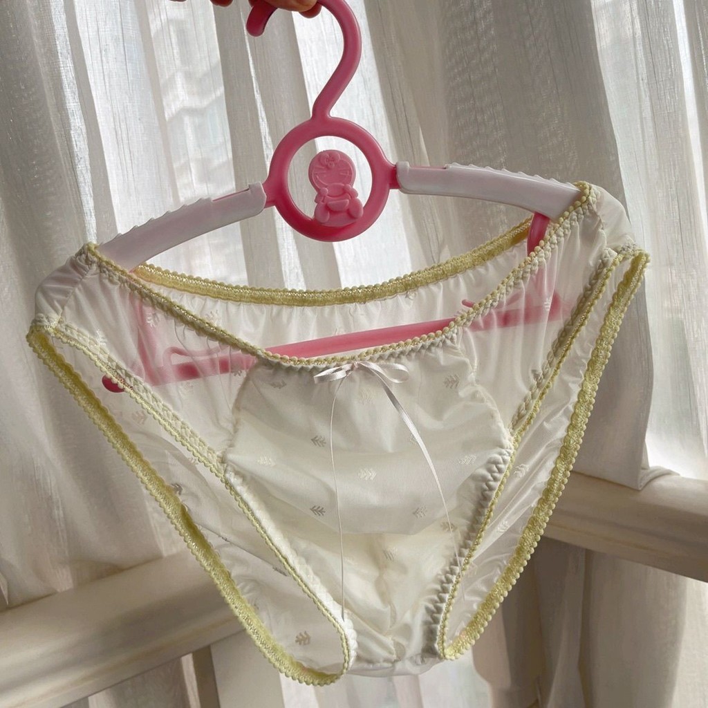 Soft Silky Men Ice Silk Jacquard Lace ชุดชั้นในโปร่งใสเล็กน้อยเซ็กซี่บางเฉียบสไตล์ใหม่ไม่มีรอยต่อ