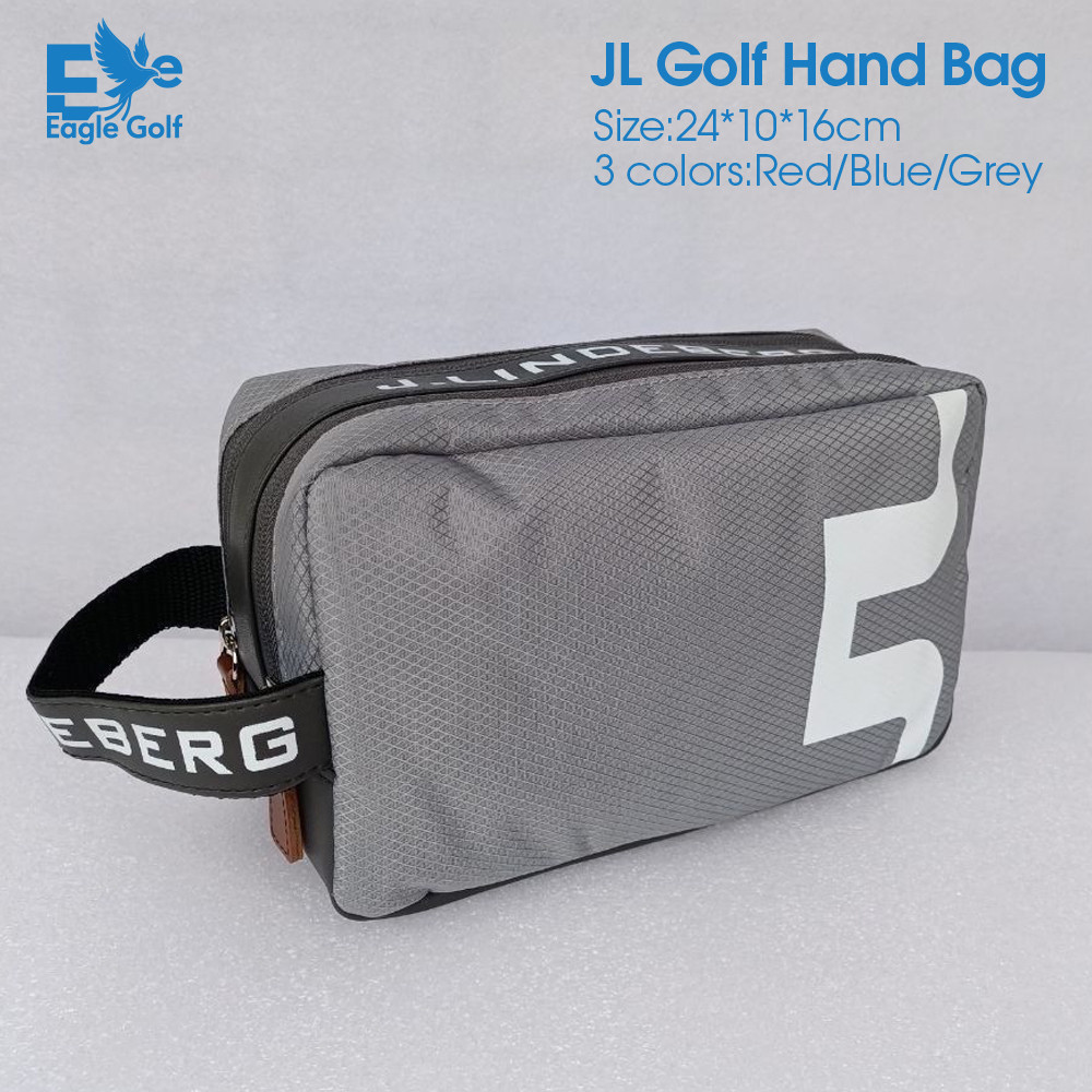 ❤️ 2026 (Top1) JL Golf Handbag สีเทากันน้ํา 26*10*16 ซม.พื้นที่ขนาดใหญ่แบบพกพากระเป๋ากระเป๋าถือสองชั