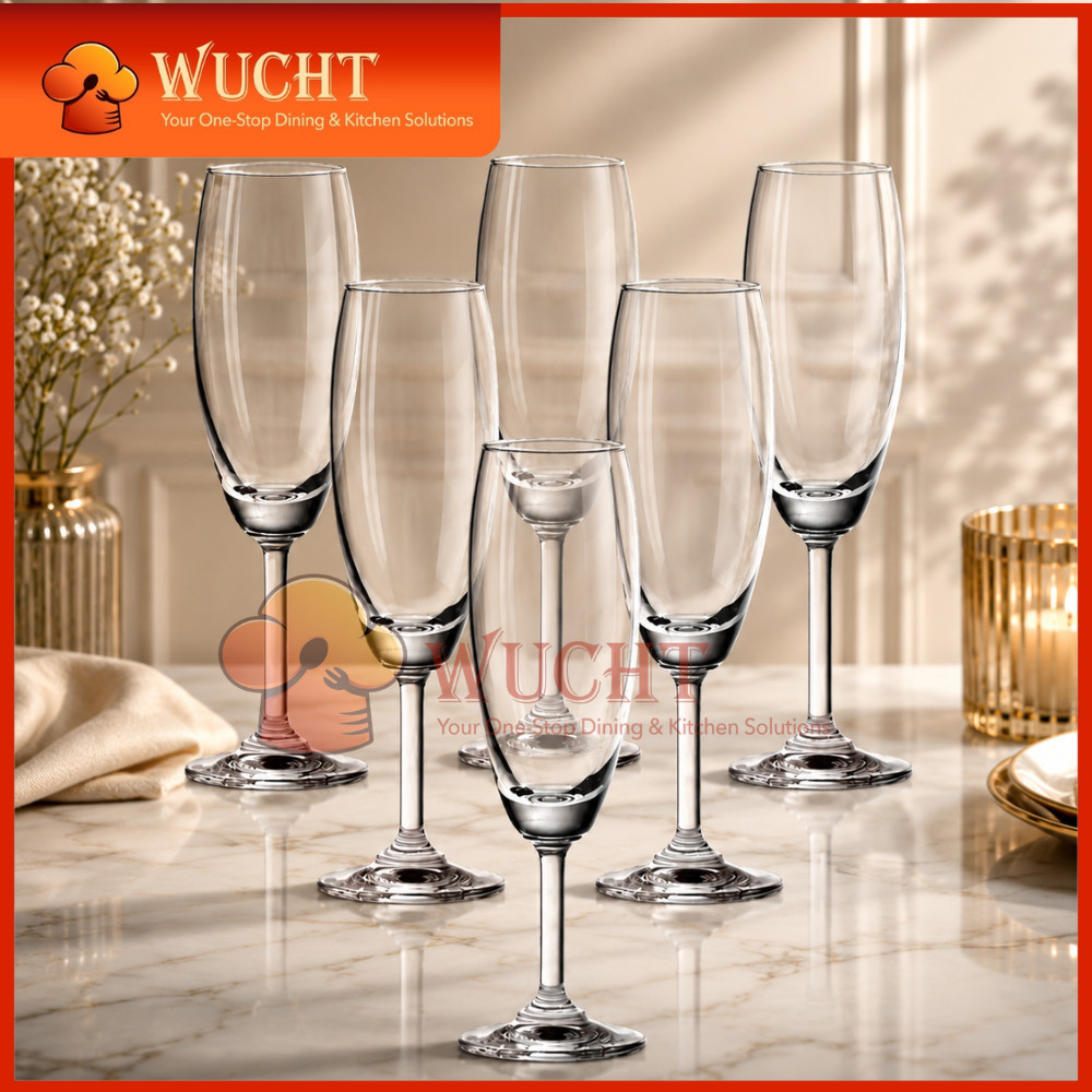[WUCHT] OCEAN CHAMPAGNE FLUTE 7OZ Ocean Glass CHAMPAGNE Glass 7oz GELAS KACA OCEAN 7OZ OC 1501F07 OC