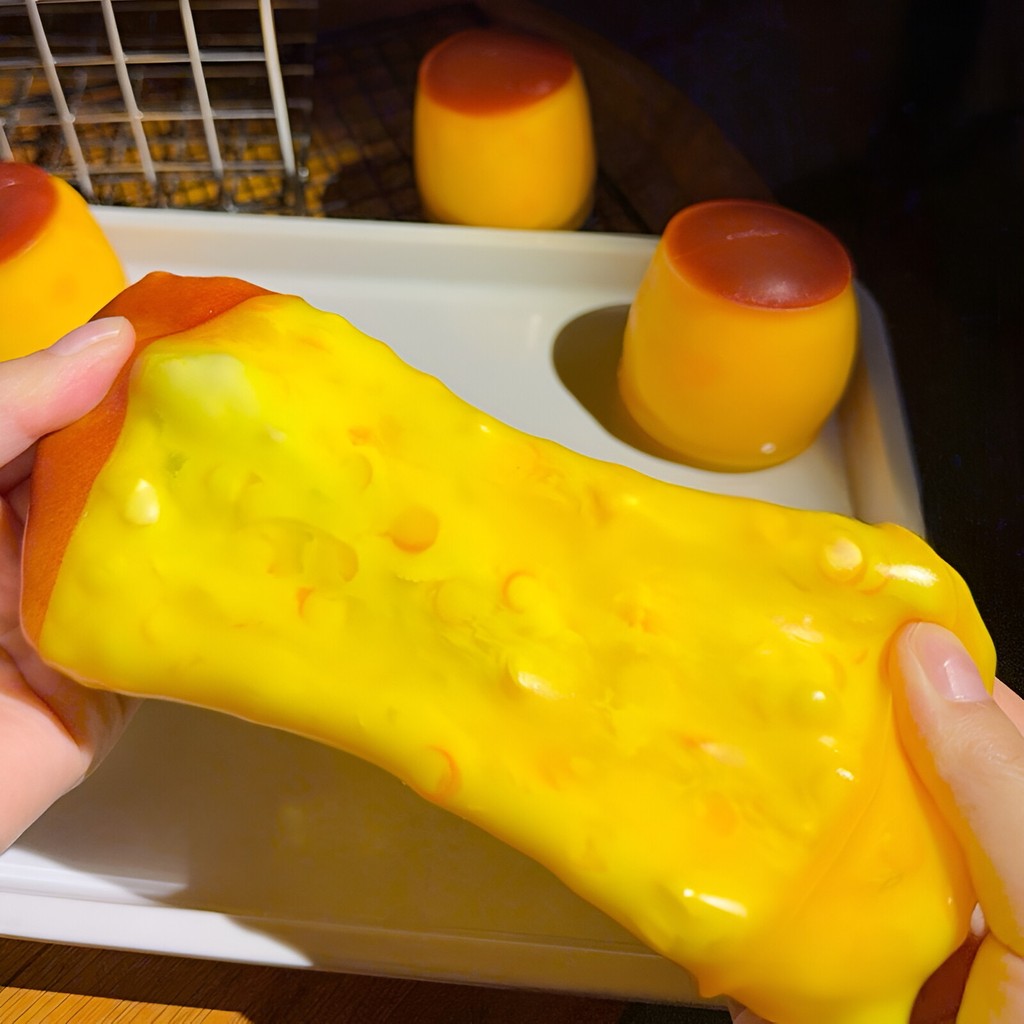 พุดดิ้งจําลอง Squishy Good Extensibility ของเล่นบีบความเครียดบรรเทา Fidget ของขวัญสําหรับเพื่อน