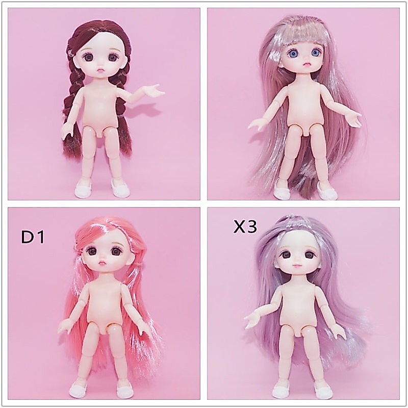 ตุ๊กตา BJD 13 ขยับข้อต่อได้ ขนาด 16 ซม. พร้อมรองเท้า สําหรับเด็กผู้หญิง และเด็กผู้ชาย