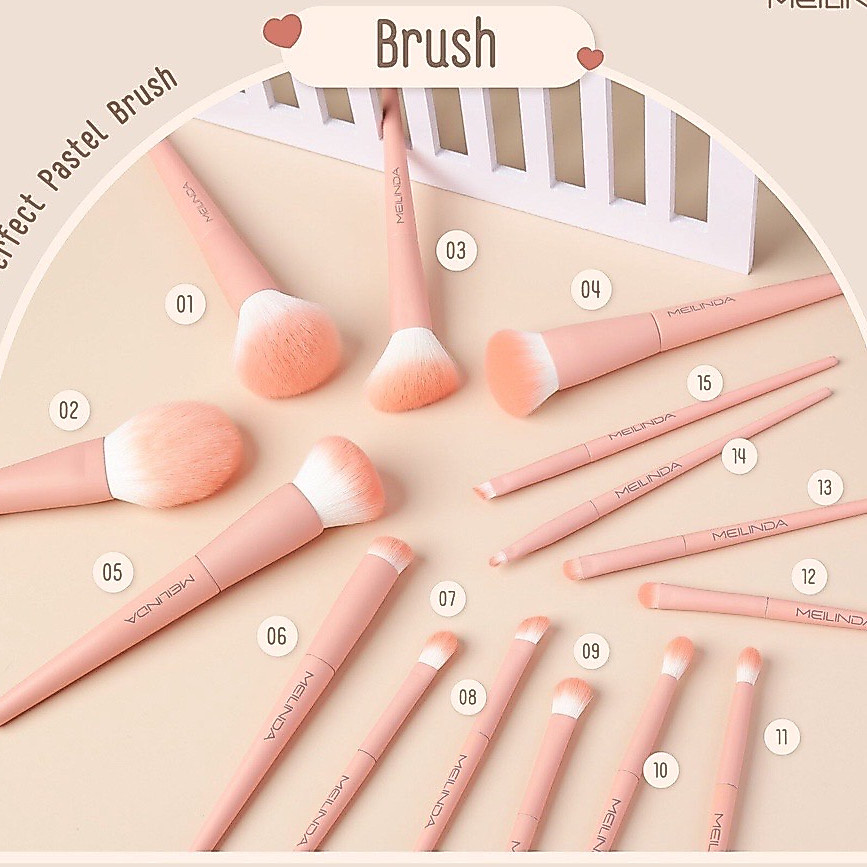 แปรงแต่งหน้า  MEILINDA Perfect Pastel Brush MC4286