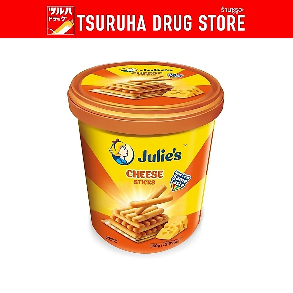 จูลี่ส์ ชีสสติ๊ก (ขนมปังกรอบชนิดแท่งรสชีส) 360 กรัม/Julie'S Cheese Sticks 360 G.