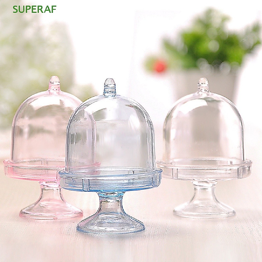 Superaf ถาดพลาสติกใส สําหรับใส่ขนมหวาน ลูกอม DIY