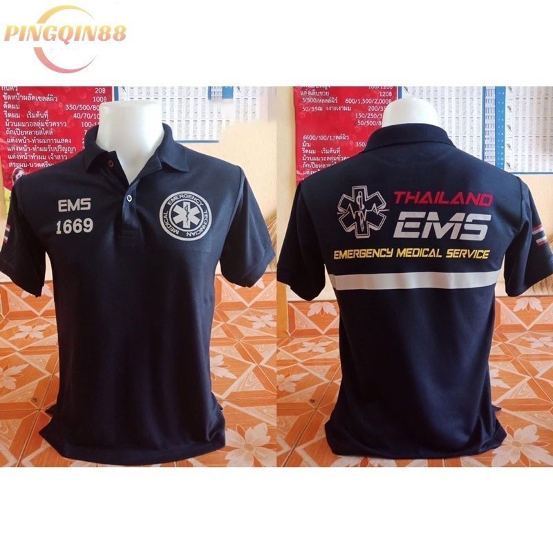 【เสื้อ polo 】 คำแนะนำยอดนิยม เสื้อกู้ชีพกู้ภัย โปโลงานสะท้อนแสง EMS/EMR/EMT สั่งได้ค่ะ S-3XL