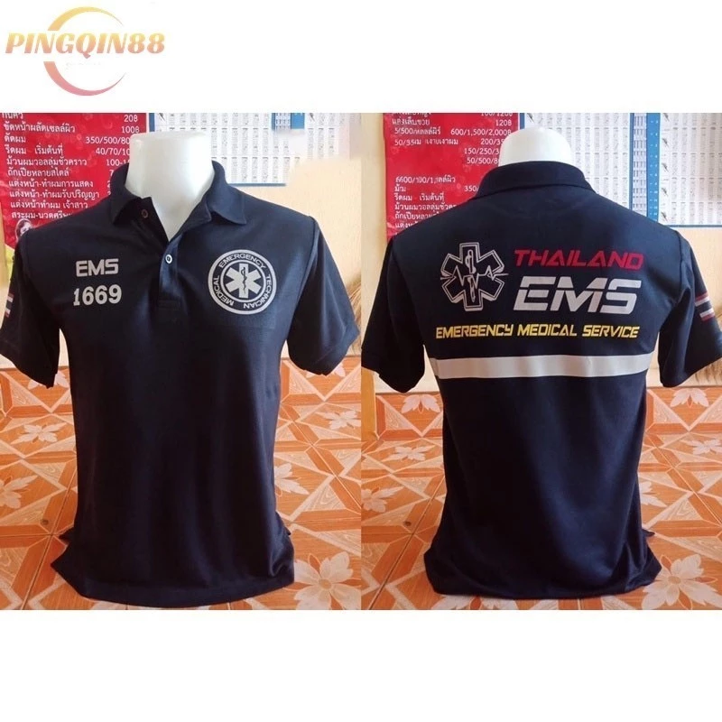 【เสื้อ polo 】 คำแนะนำยอดนิยม เสื้อกู้ชีพกู้ภัย โปโลงานสะท้อนแสง EMS/EMR/EMT สั่งได้ค่ะ S-3XL