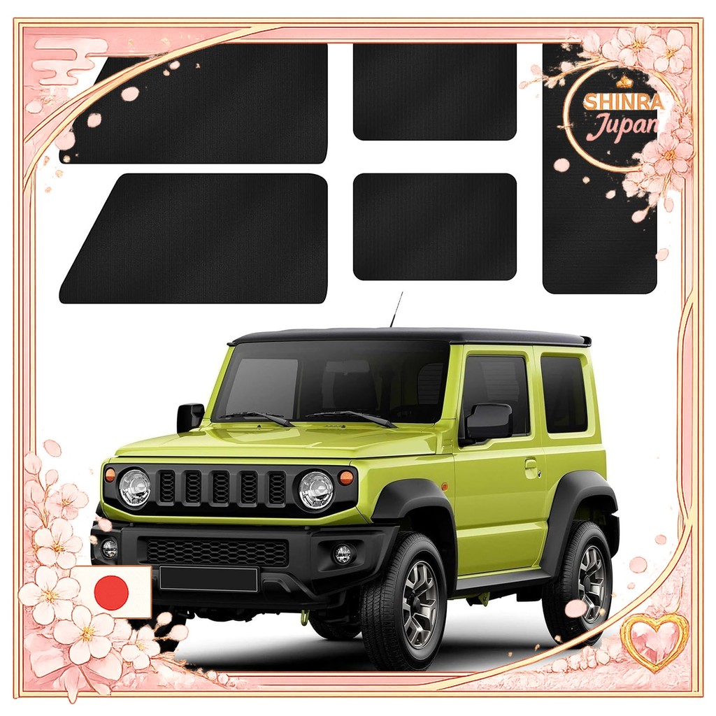 《Direct From Japan》  ZATOOTO Car Curtains for Suzuki Jimny & Sierra JB64JB74 Magnetic Car Sleeping C