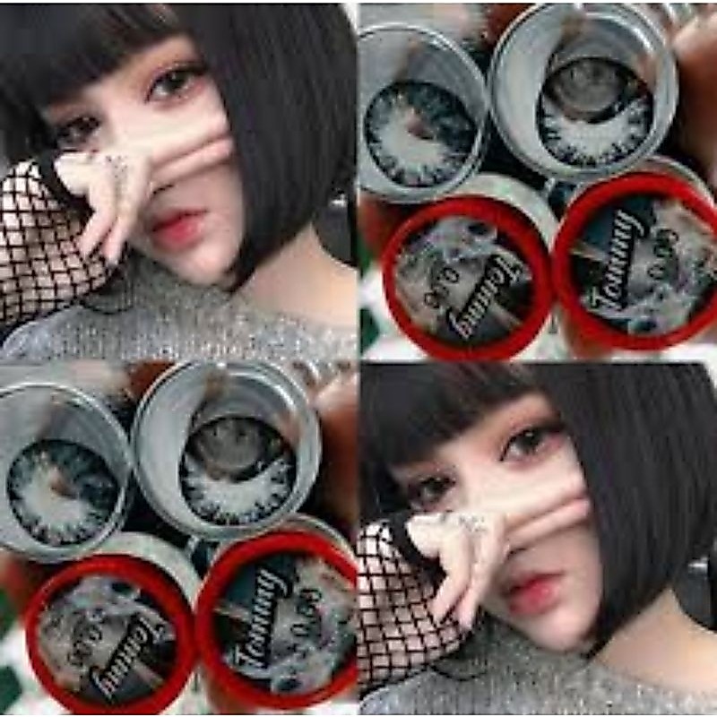 คอนแทคเลนส์ เกล็ดน้ำแข็ง รุ่น Tommy สีเทา/ตาล/ดำ/ฟ้า Gray/Brown/Black/Blue สายตาปกติ (0.00)