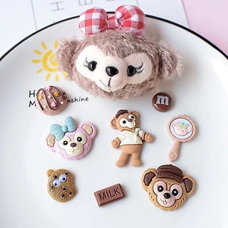 9ชิ้น/แพ็คการ์ตูนหมีรูปร่างอาหารรองเท้าเสน่ห์สําหรับรองเท้าหัวเข็มขัดน่ารักอุปกรณ์รองเท้าตกแต่ง