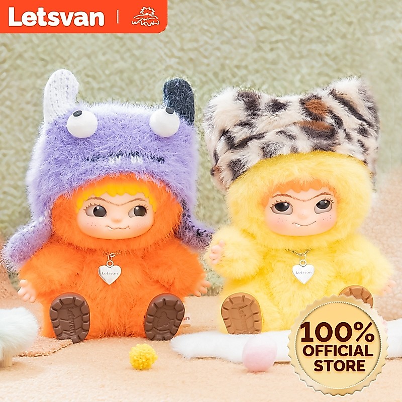 【Same WAKUKU as Faye】WAKUKU | Letsvan  WAKUKU Fuzzy Trendy Fun Party Series Plush กล่องตาบอด ของขวัญวันเกิดของเล่นเด็ก
