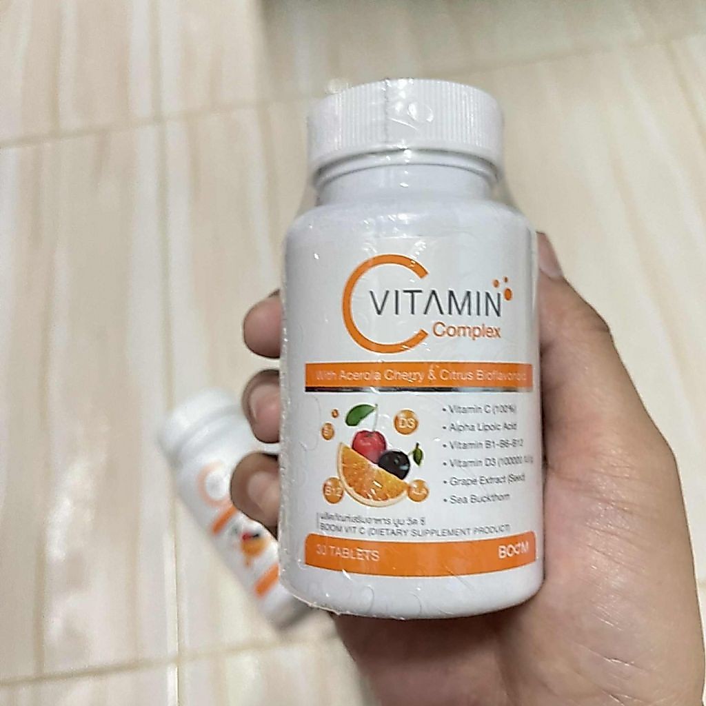 Boom Vit C บูม วิตซี Vitamin C Complex (exp.01/03/2027)