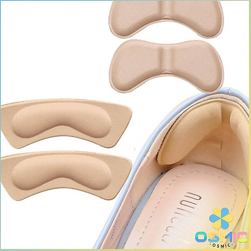 MIC แผ่นกันกัด  แผ่นกันรองเท้ากัด เนื้อนิ่ม ช่วยแก้รองเท้าหลวม 1 แพค ต่อ คู่  Sponge heel pad