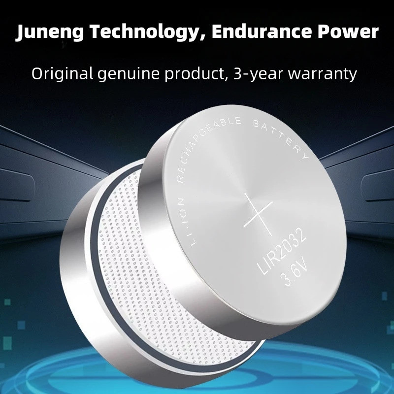 10-100PCS LIR2032 แบตเตอรี่ชาร์จสะดวก 2032 แบตเตอรี่ลิเธียมเปลี่ยน 3.6 V 40 mAh CR2032 สําหรับนาฬิกา