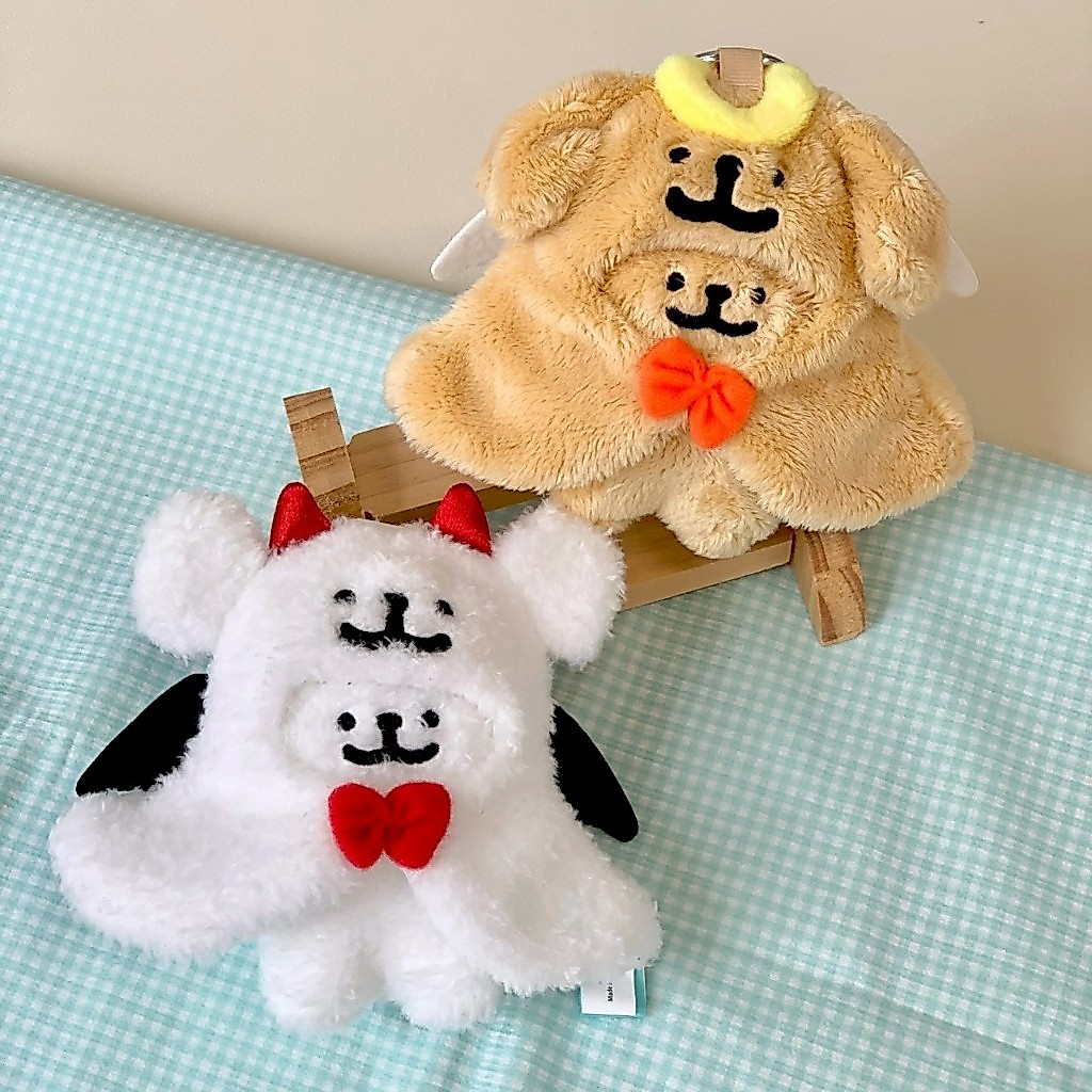 ส่งจากไทย พวงกุญแจ Maltese Angel & Devil มอลทีส ตุ๊กตา ห้อยกระเป๋า ของขวัญ น่ารัก ของแท้ 46228