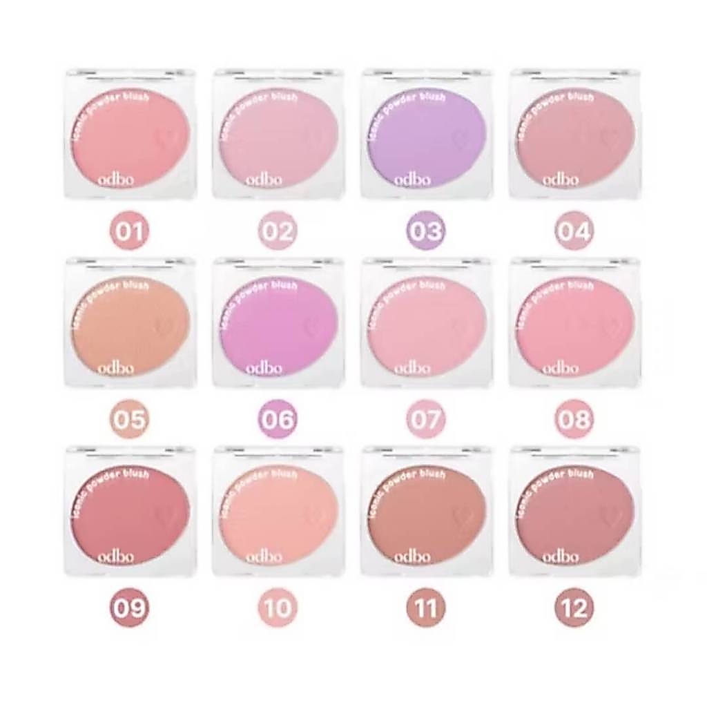 บลัชออน OD1325 ODBO ICONIC POWDER BLUSH โอดีบีโอ ไอโคนิค พาวเดอร์ บลัช
