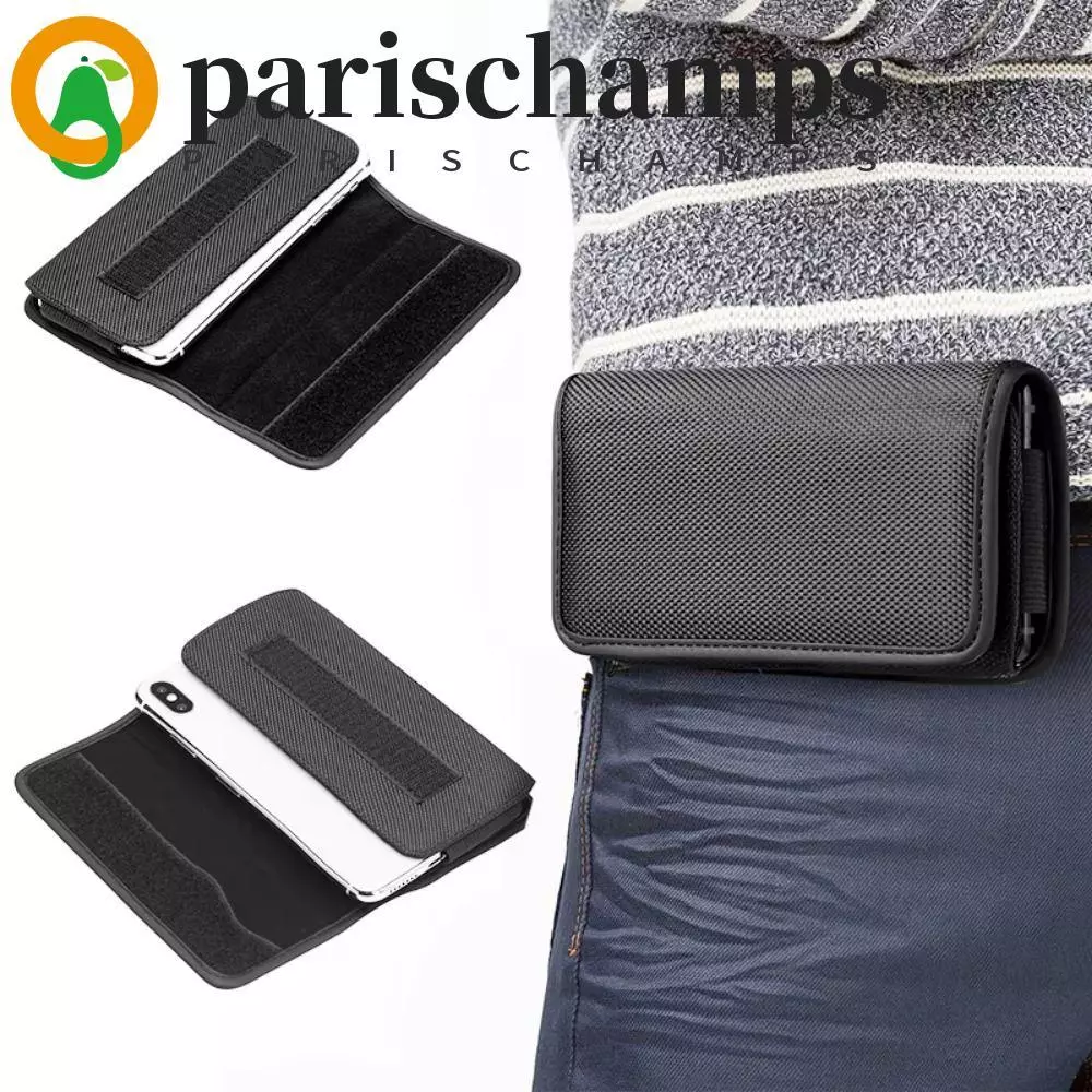PARISCHAMPS Belt Clip Oxford Phone Pouch Waist Bag