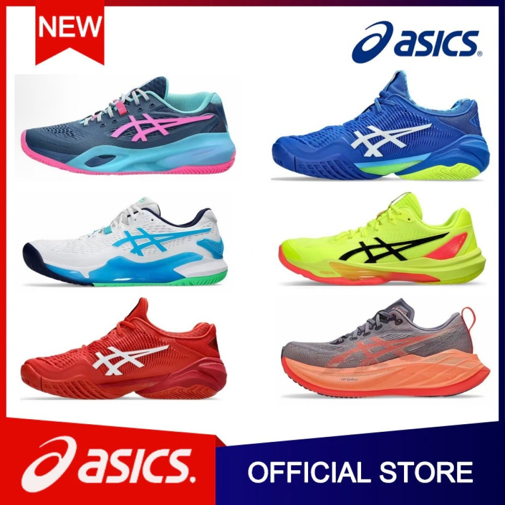 พร้อมสต็อก ASICS - รองเท้าวอลเลย์บอลใหม่เอี่ยม รองเท้า Pickle Ball รองเท้าเทนนิส รองเท้าวิ่ง