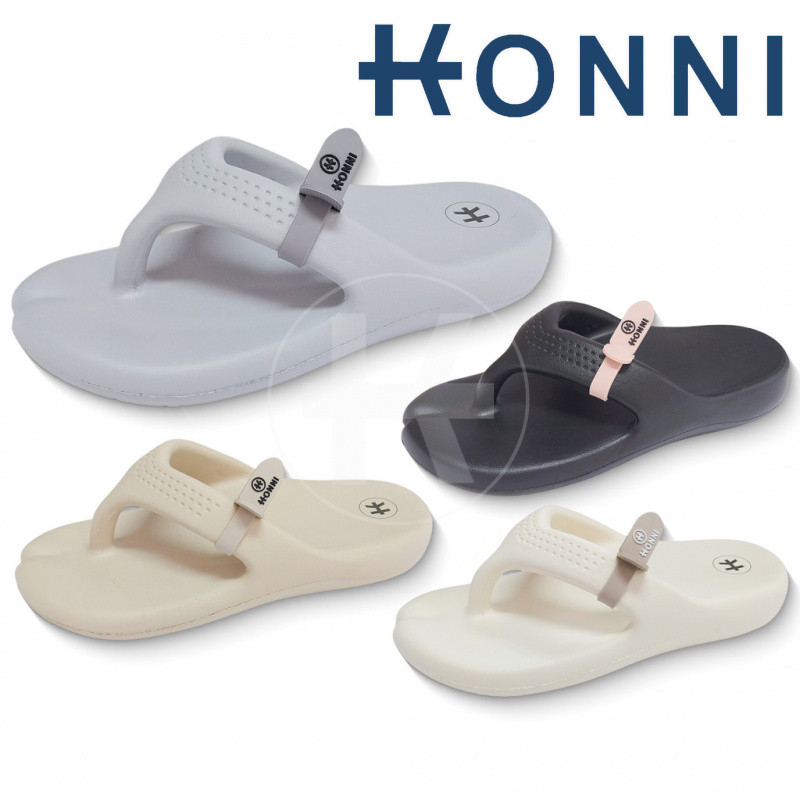 KONNI หูหนีบแฟชั่น  รองเท้าแตะเกาหลีหูหนีบ รองเท้าแตะนิ้วโป้ง มินิมอล  พื้นนิ่ม EVA ผู้หญิง ไม่ดีดน้ำ สไตล์แฟชั่น แบบสวม